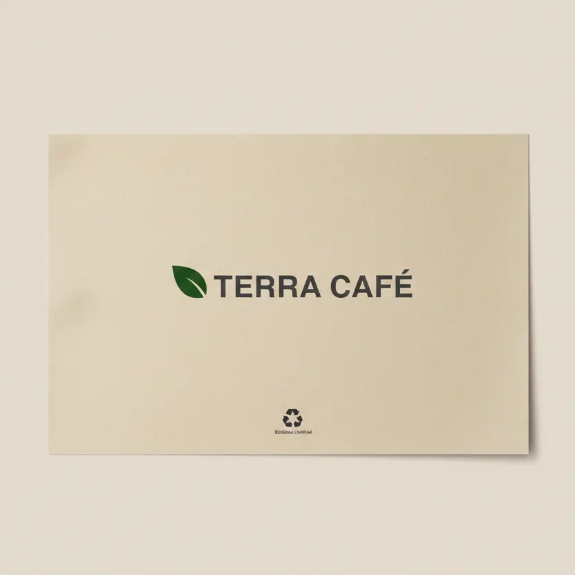 Personalised paper table mat