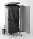 tournus-porte-sac-mobile-avec-habillage-inox-couvercle-a-pédale-pour-sacs-70-litres-ouvert.webp