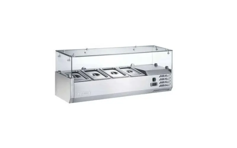 Salad Unit 4 x GN 1/3 Stainless Steel