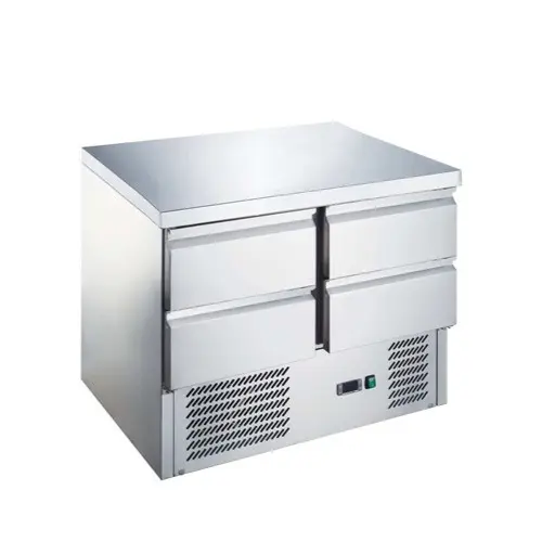 Gekoelde tafel inox positief 4 laden