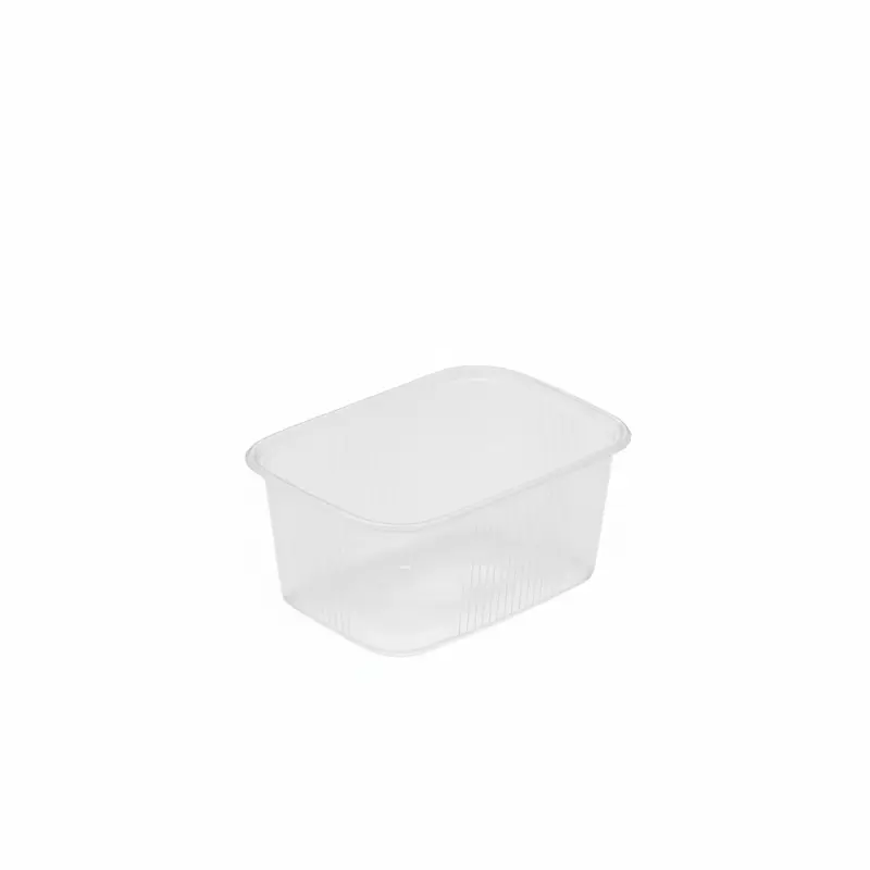 Wurstwaren-Schale 108R Rechteckig 250CC RPP transparent 100PCS