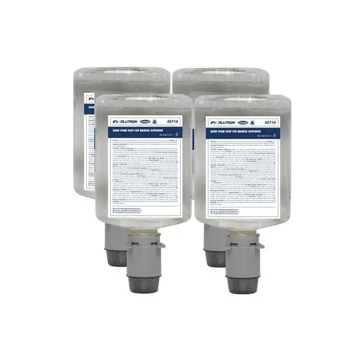 Schuimzeep navulling voor Evsolution 01400 BulkySoft dispenser 1200ml 4 Flessen 45714