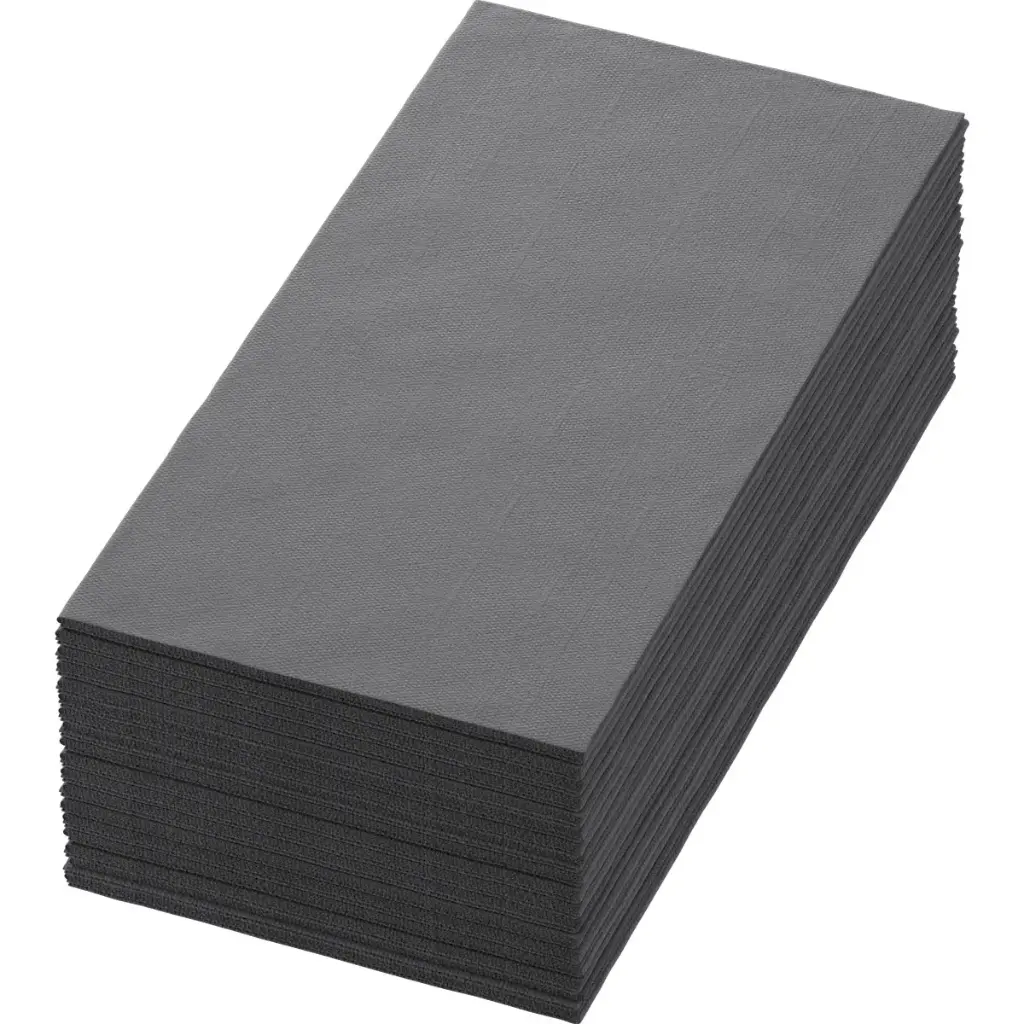 Servetten Airlaid Bio Dunisoft® 40x40 cm Vouw 1/8 360PCS Grijs Graniet