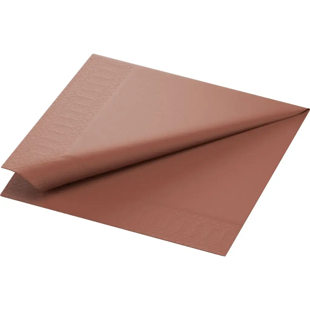 Serviettes Ouate 40x40 cm 2 Plis 1250PCS Chestnut
