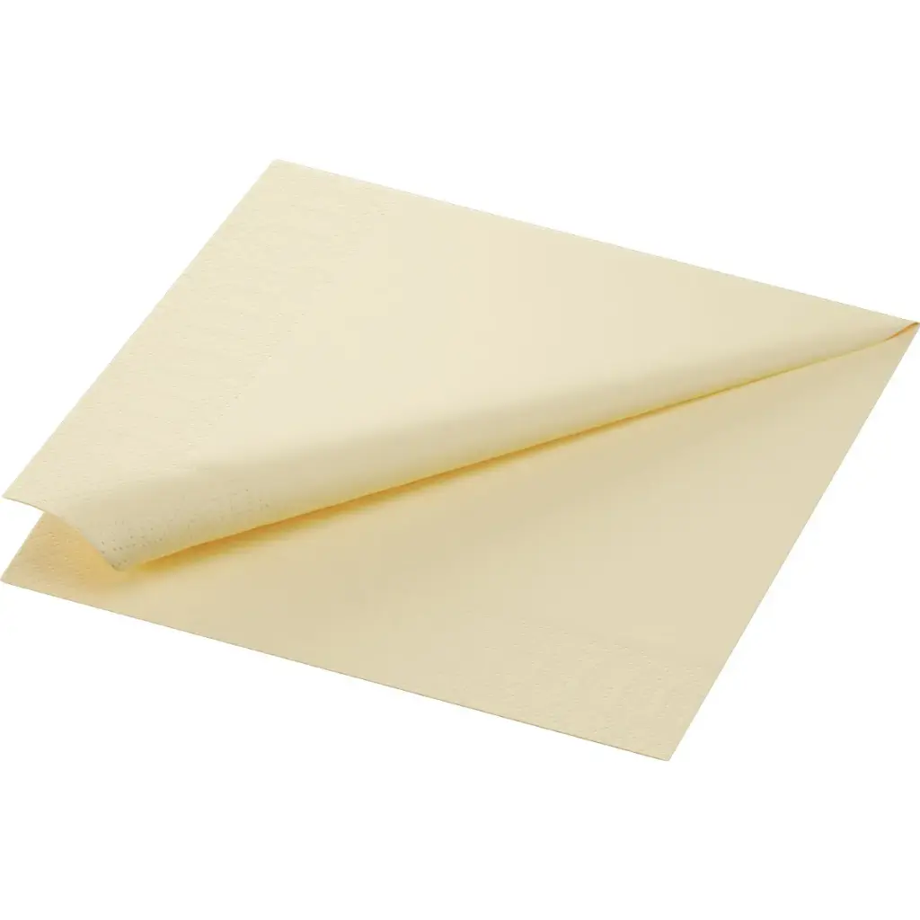 Servetten Papier 40x40 cm 2-laags 1250PCS Crème