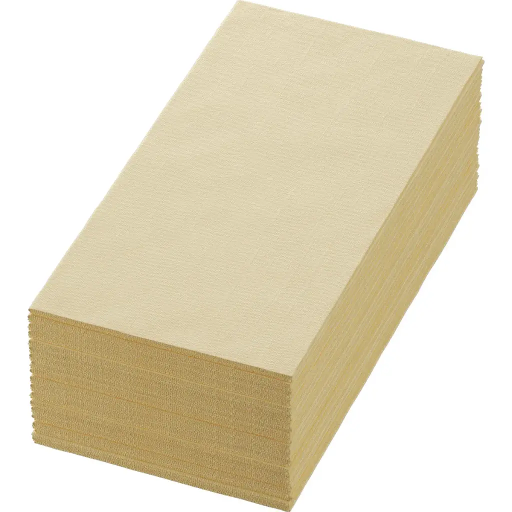 Servetten Papier 40x40 cm 3-laags Vouw 1/8 1250PCS Crème