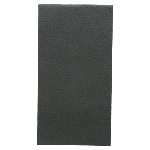 Ecolabel Servetten 'DUBBEL PUNT' 18 G/M2 40x40 cm Zwart Papier Vouwing 1/8 1200 Stuks