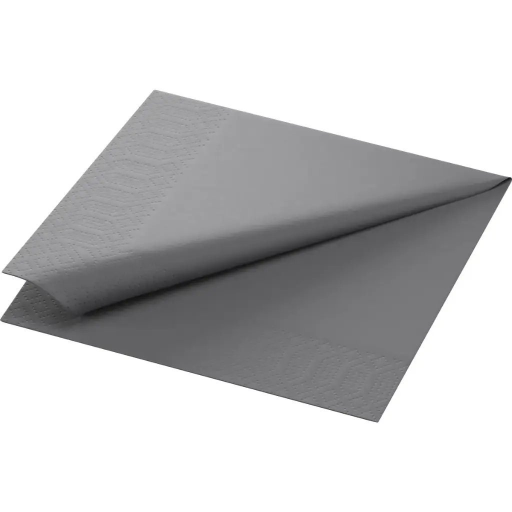 Papieren servetten 33x33 cm 2-laags 2000PCS Grijs Graniet