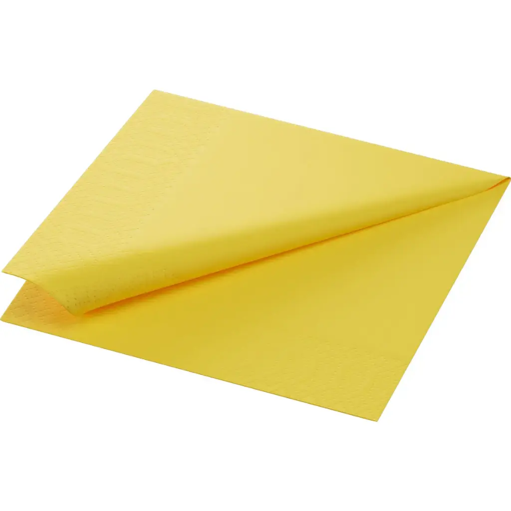 Servietten Tissue 33x33 cm 2-lagig 2000Stk Gelb