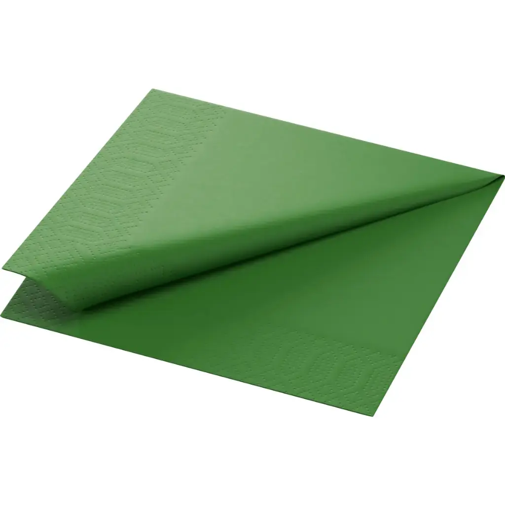 Servietten Tissue 33x33 cm 2-lagig 2000Stk Blattgrün