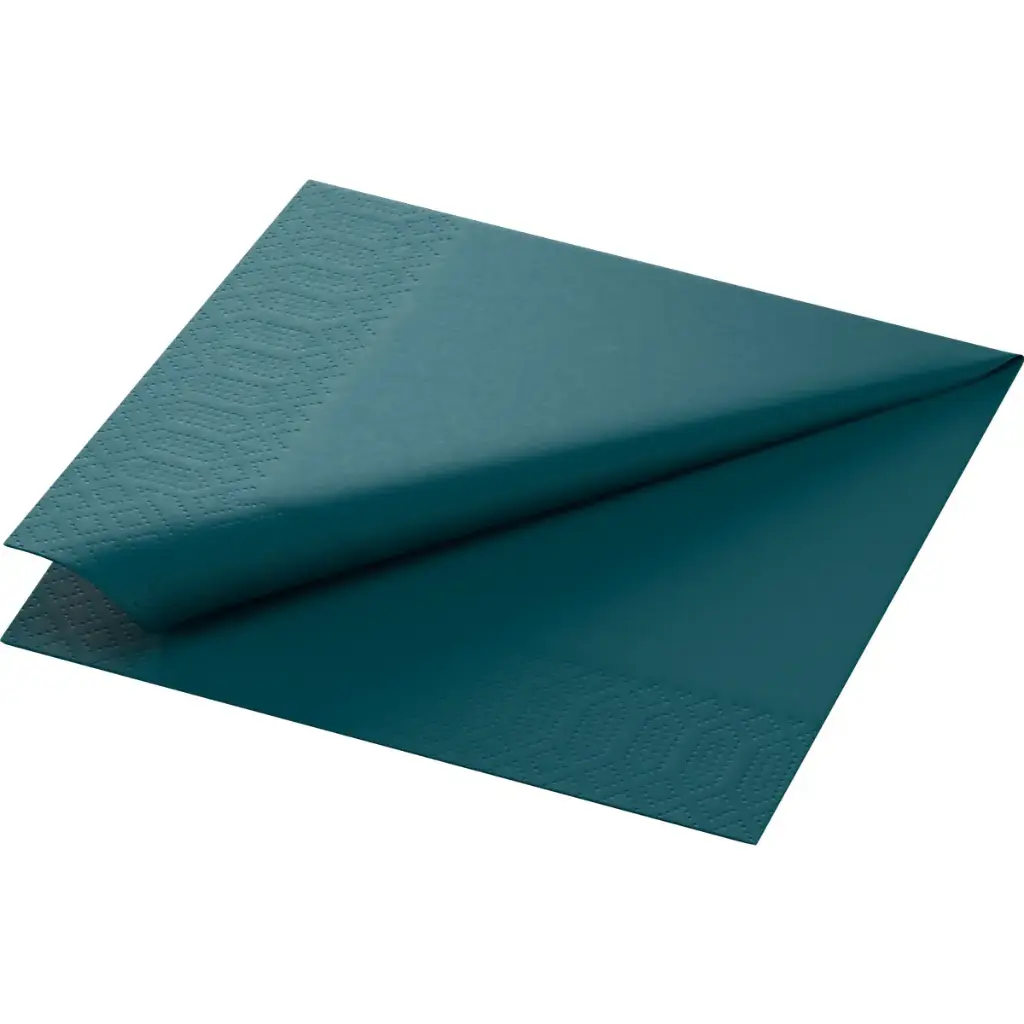 Papieren servetten 33x33 cm 2-laags 2000 stuks Ocean Teal