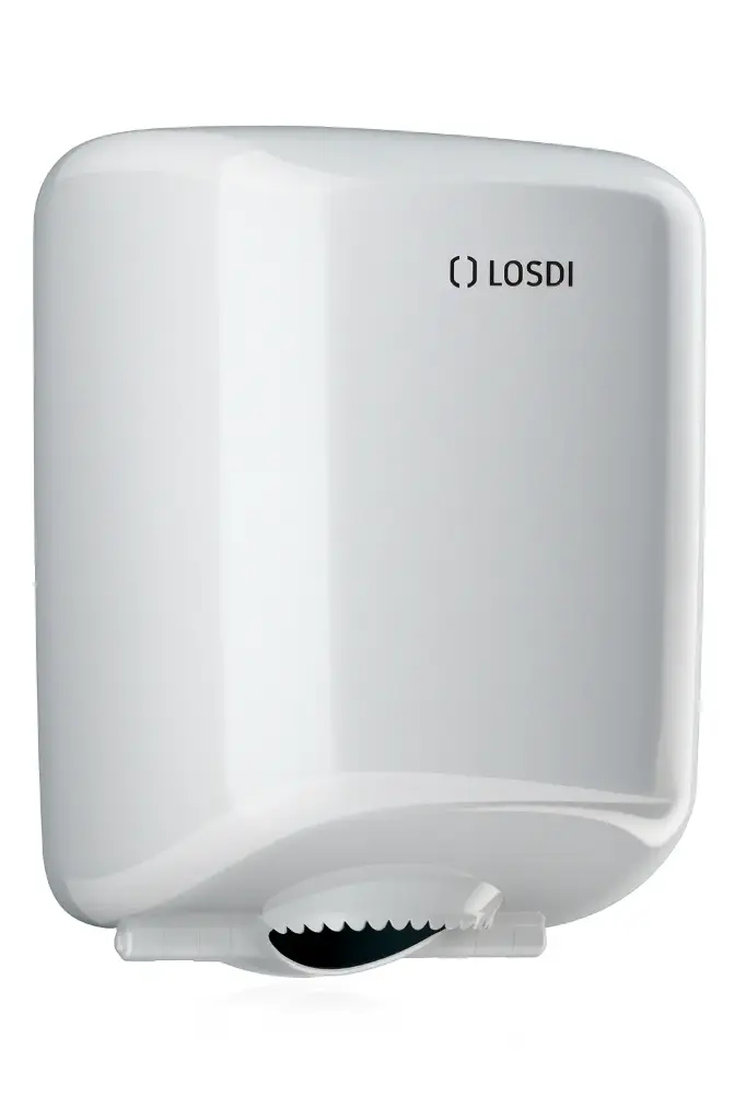 Dispenser centrale afwikkeling ABS wit Elegance