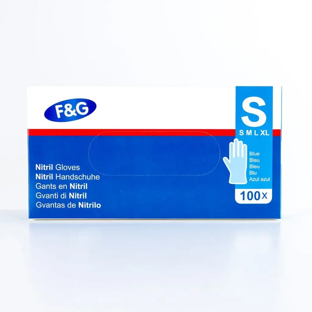 Nitril handschoen Blauw S 10 x 100PCS