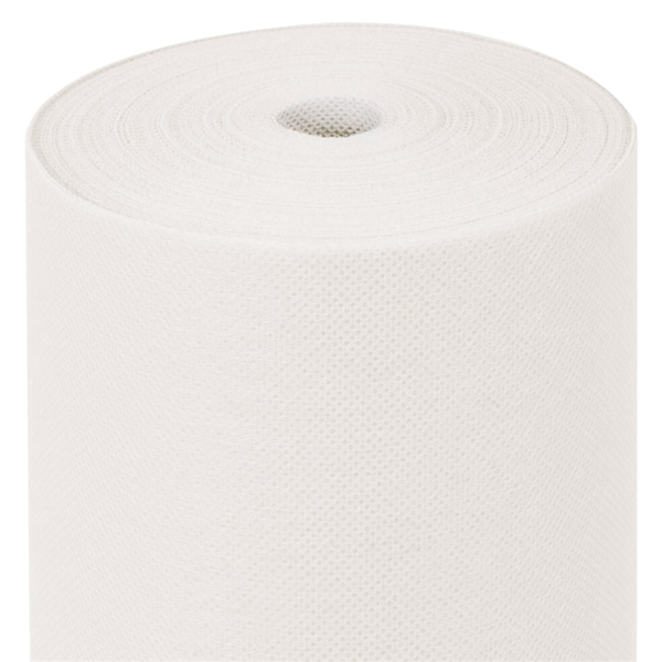 Spunbound Tête-à-tête Tischdecke Weiß Hotelerie 0,4x48m – 6er Rollenpack