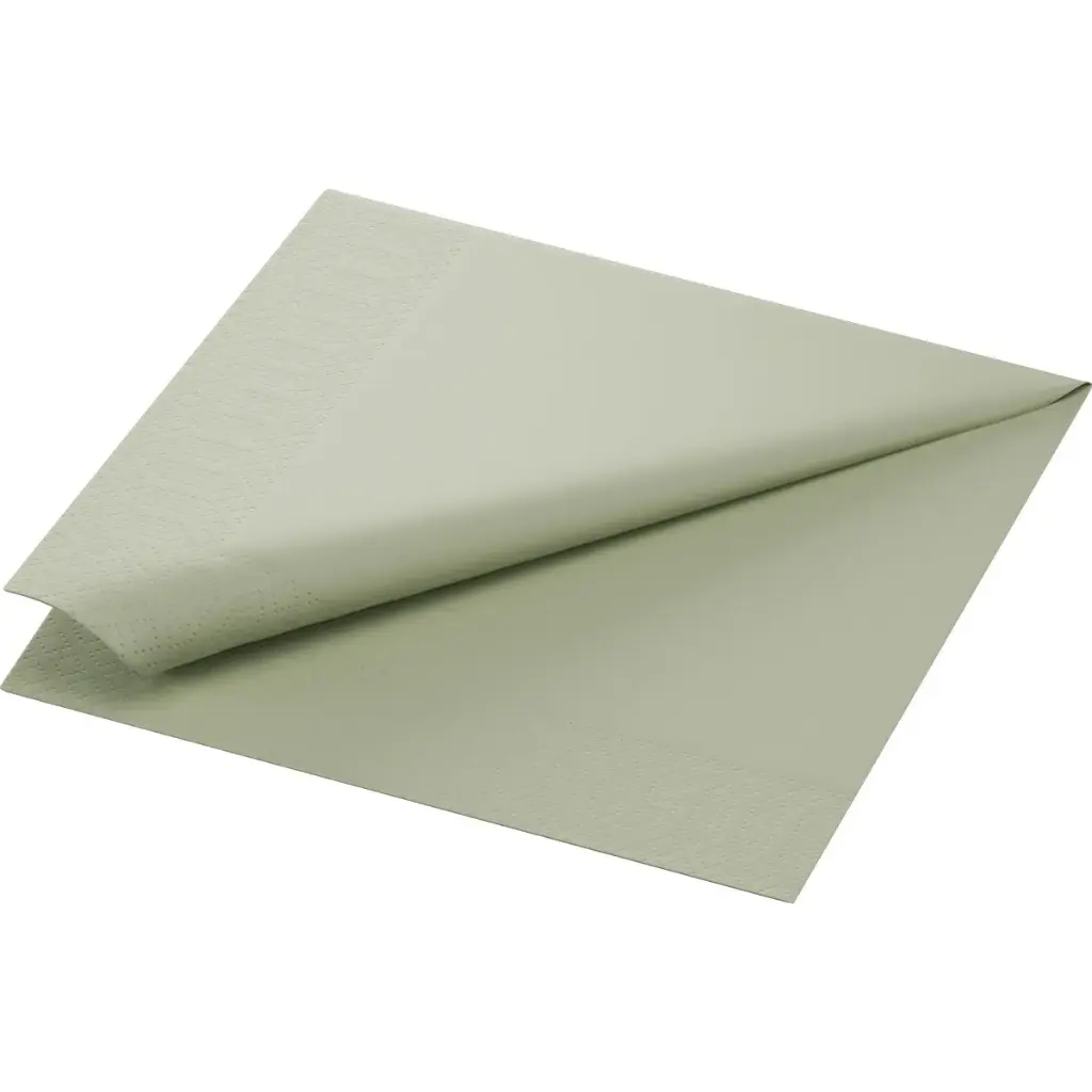 Servietten Wattestoff 40x40 cm 3-lagig 1000 Stück Pistaziengrün