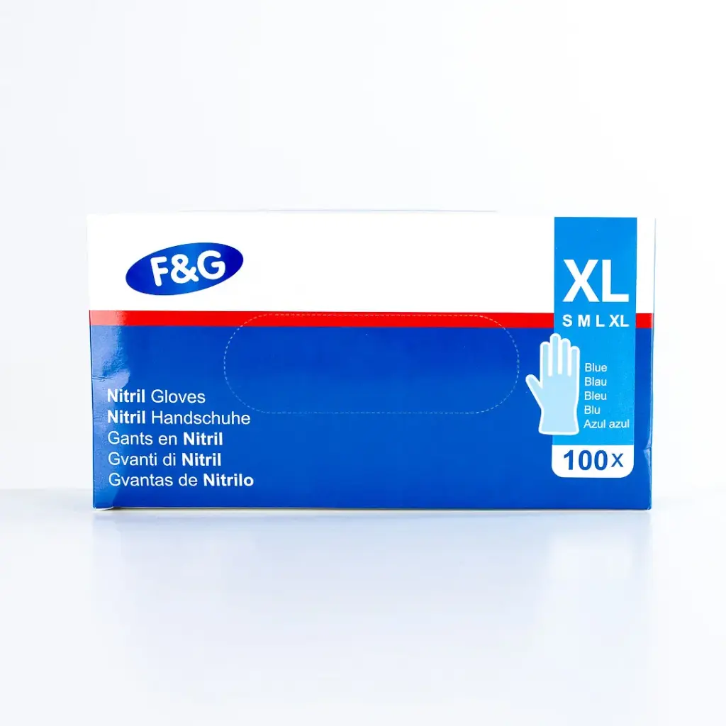 Gant Nitrile Bleu XL 10 x 100PCS