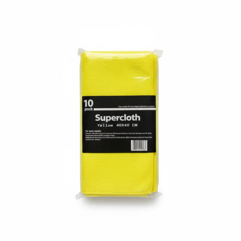 Microfibre Cloth Yellow 40x40cm 10PCS