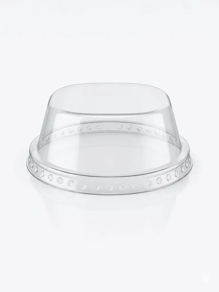 Dome deksel dessertschalen dome PP – 24x25 stuks