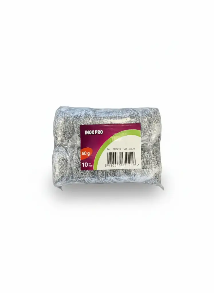 Eponge inox 60g — lot de 10