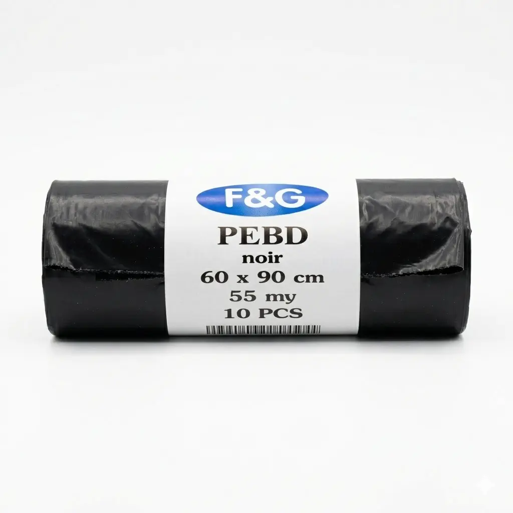 Zwarte vuilniszakken 60L 60x90cm LDPE - 55 Microns - 200PCS