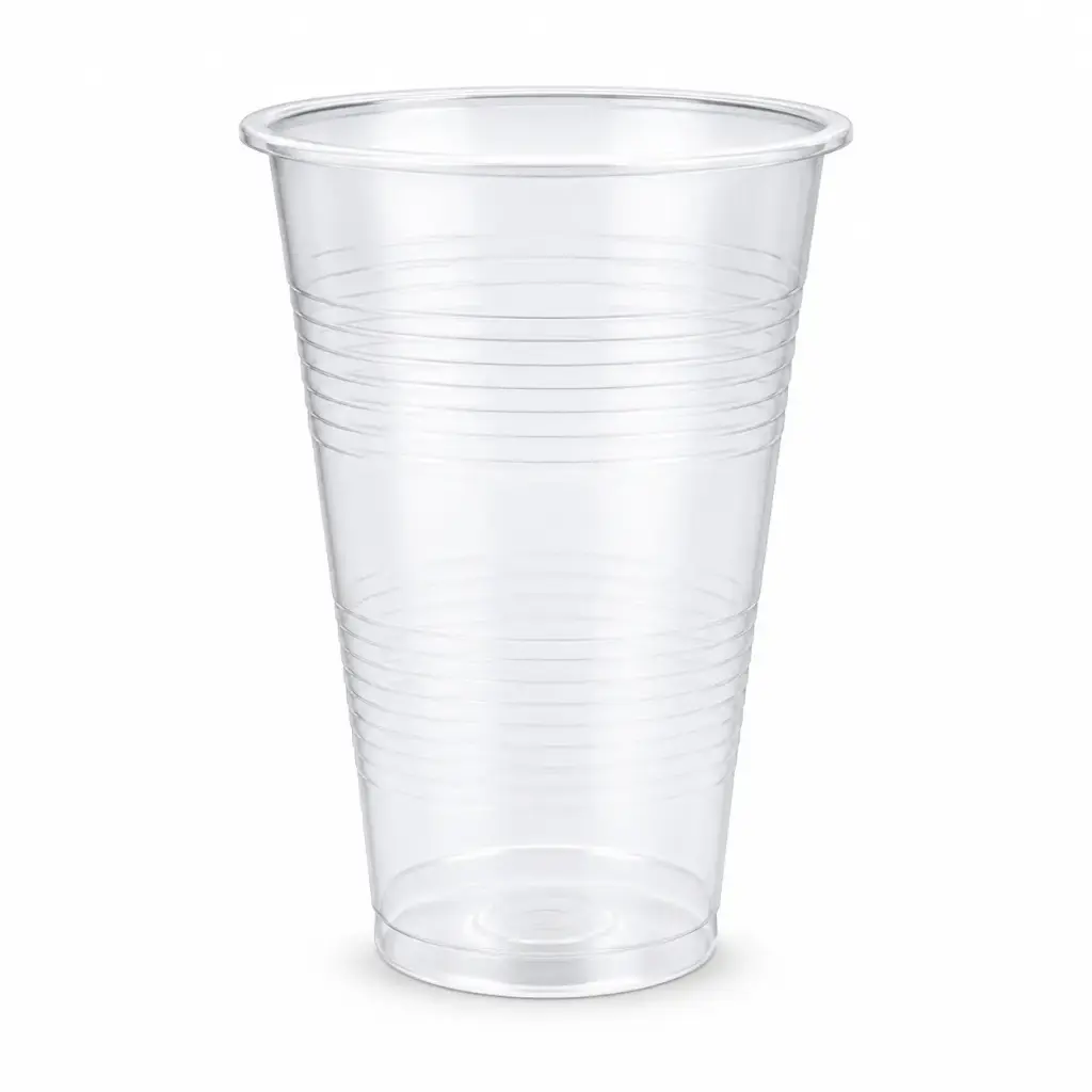 Transparenter PP-Kunststoff-Bierbecher 250/350cc — Karton 2500 Stück